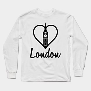 London Heart Long Sleeve T-Shirt